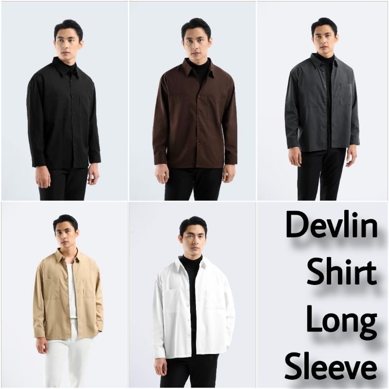 Devlin Shirt Long Sleeve MALE ID HEYMALE (READY SIAP KIRIM)