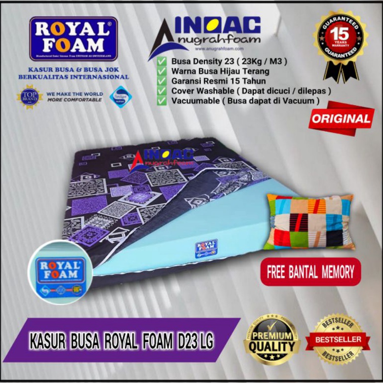 LANGSUNG KIRIM Royal Foam Kasur Busa Kesehatan D23 Original Garansi Pabrik 15 Tahun