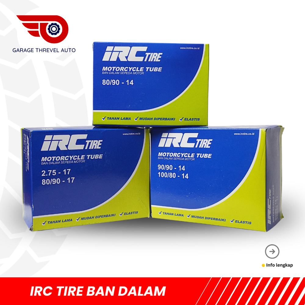 Ban Dalam IRC Tube Ban Dalam Motor Ukuran Ring 14