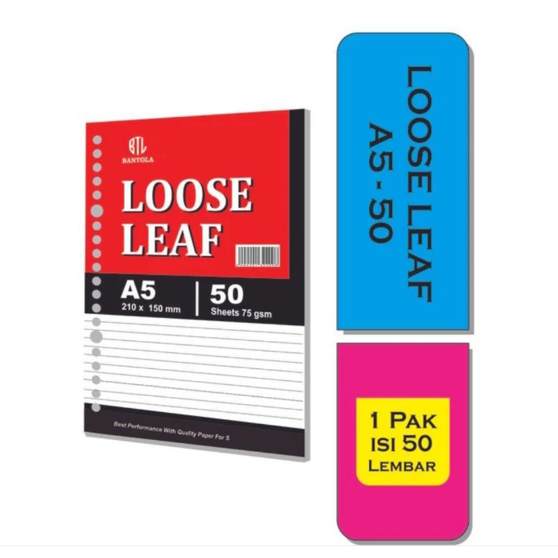 

Loose leaf a5 50