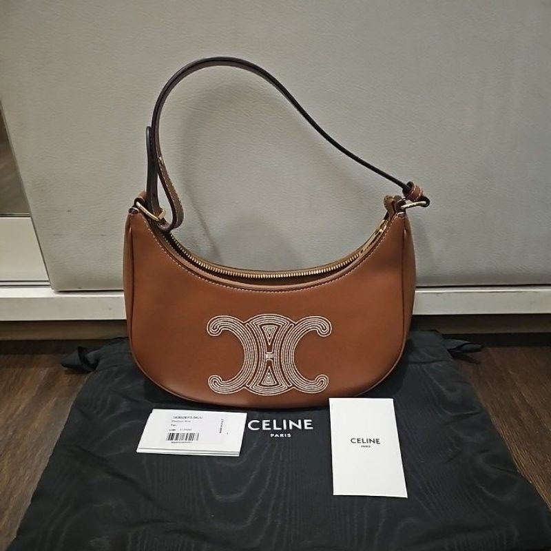 preloved excellent authentic medium ava celine bag leather tan