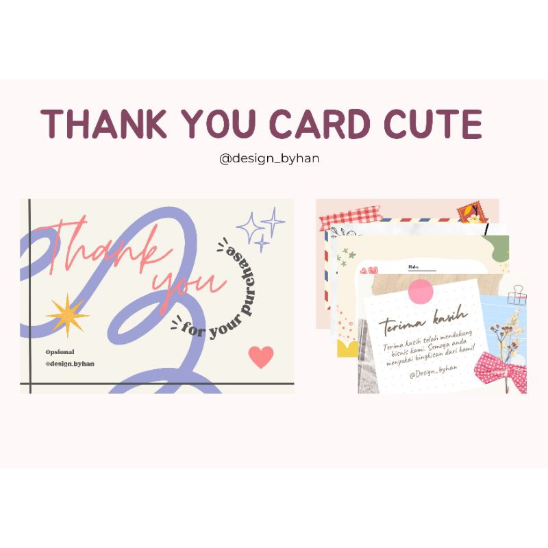 

THANK YOU CARD CUTE