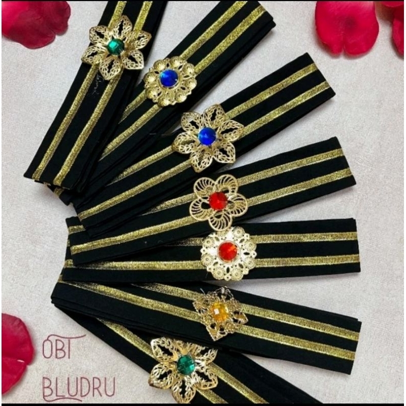 selendang obi bludru fee bros/selendang bali/ikat pinggang kebaya