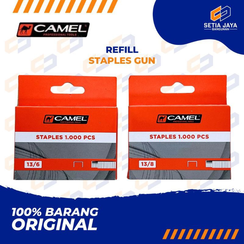 

Isi Staples / Stapler / Hekter Tembak / Gun Camel 13/6 / 13/8