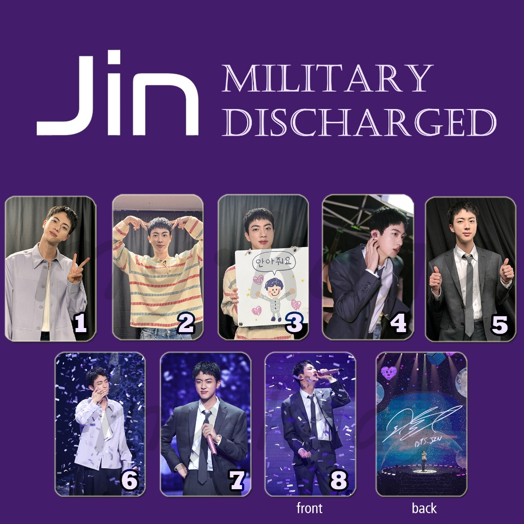 PC-1689, Unofficial Photocard Jin BTS Military Discharge Wamil 2 sisi