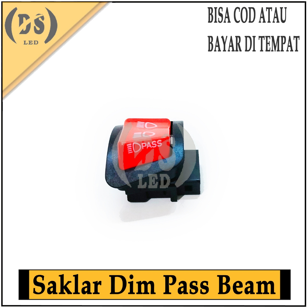 Saklar Lampu depan tombol pass beam 4pin Vietnam 3Fungsi / Saklar Dim Pass Beam Motor Beat Vario DLL