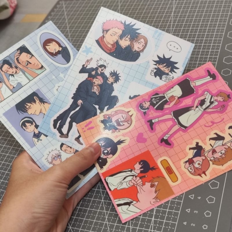 

Stiker kiss cut | Chainsaw Man | Jujutsu Kaisen