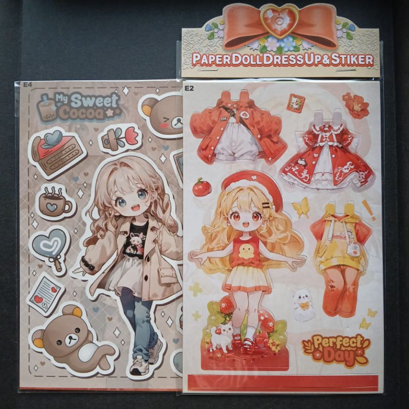 

paperdoll dressup & stiker 1 pcs isi 2 Lbr 18x12cm |DG KM