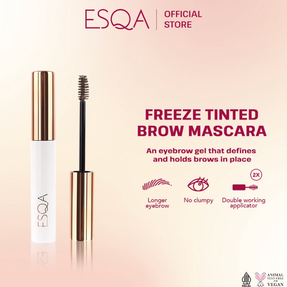 HJ6 ESQA Freeze Tinted Brow Mascara  Ash Brown