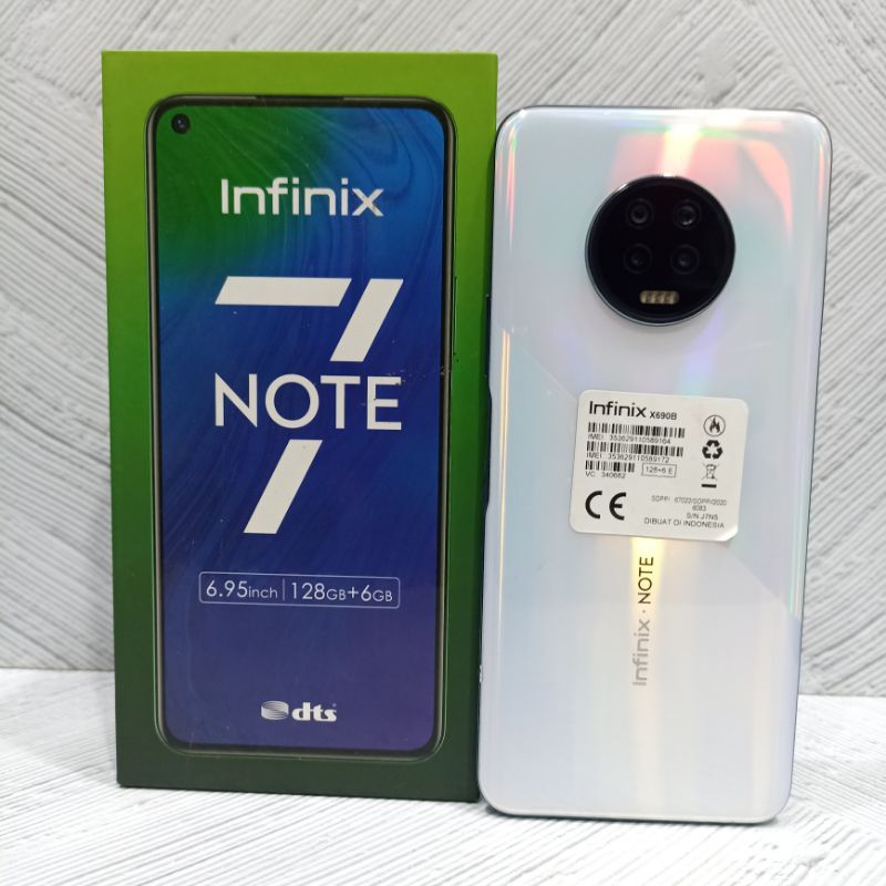 Infinix Note 7 6/128 GB Handphone Second Fullset