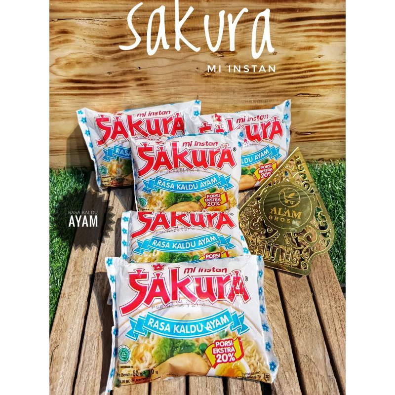 

Mi Instan Sakura Rasa Kaldu Ayam 60g (porsi ekstra 20%)