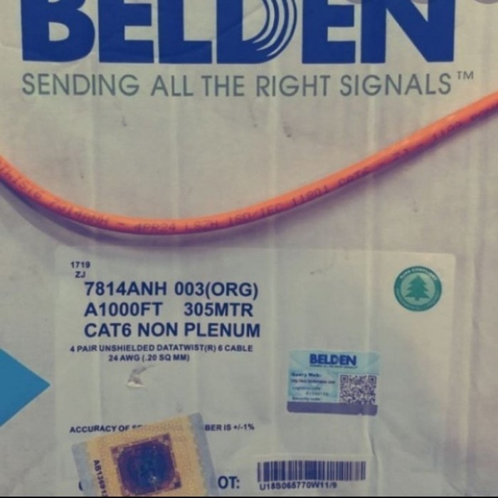 KABEL BELDEN 7814 ANH LOW SMOKE ZERO HALOGEN KABEL LAN