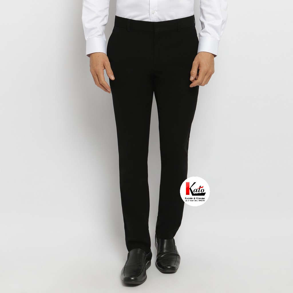 Carlos Moreno Celana Panjang Pria Formal Kantor SlimFit CJSF