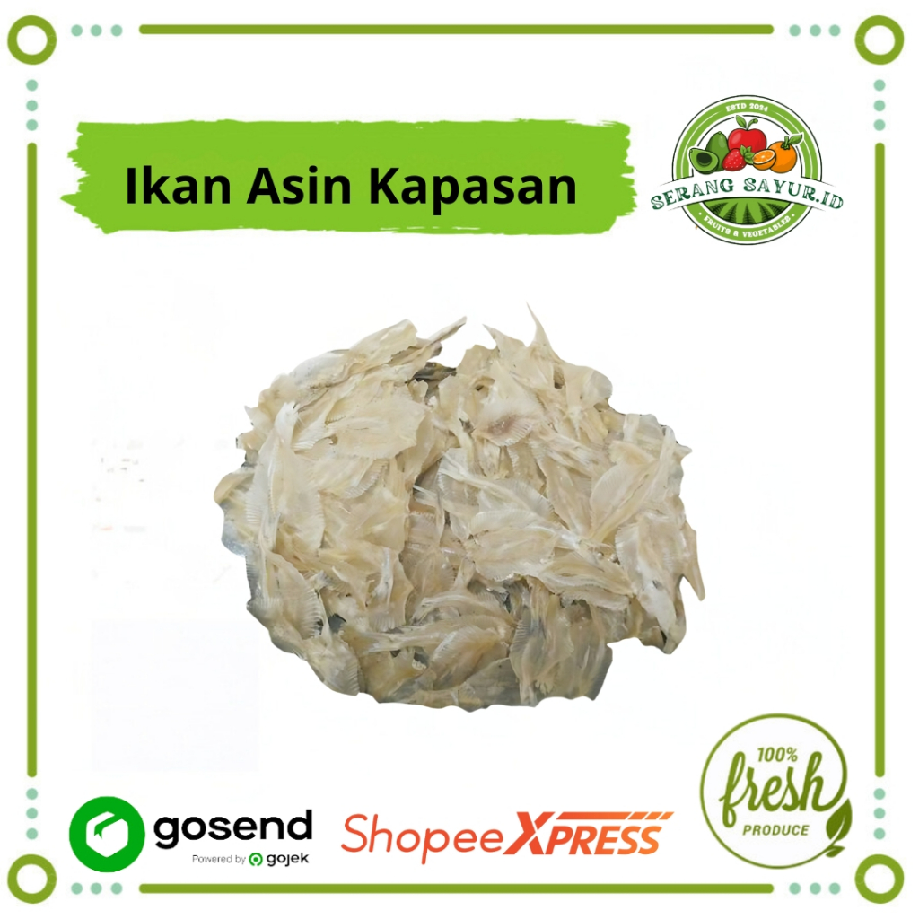 

[INSTAN SERANG] IKAN ASIN KAPASAN 100 GR -250 GR