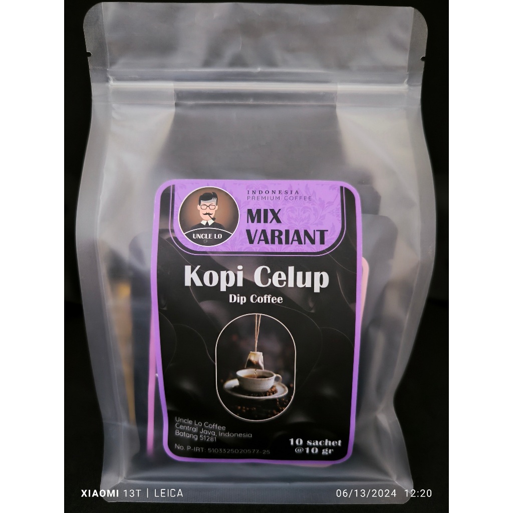 

KOPI CELUP "MIX VARIANT" UNCLE LO - ISI 10 SACHET @10gr