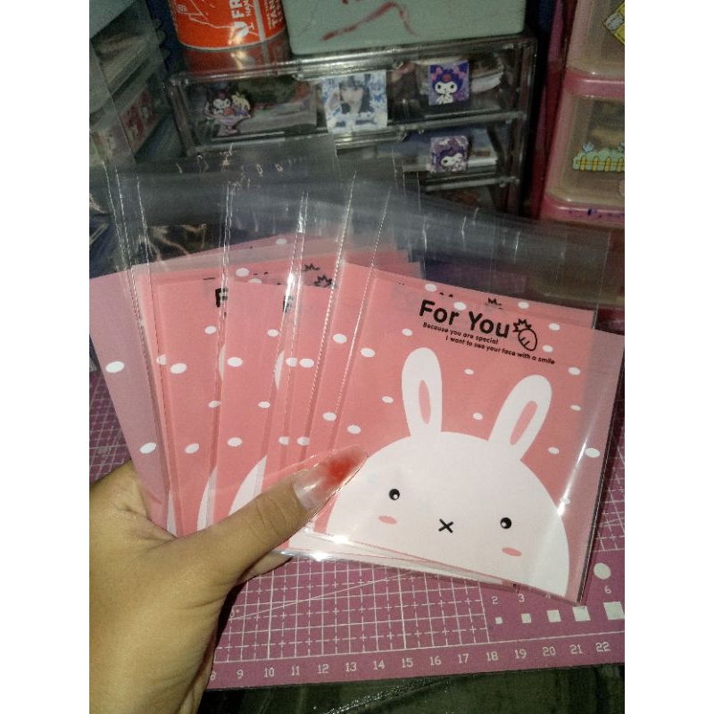 

[ minimal beli 10 ] plastik bunny & cat 10×10