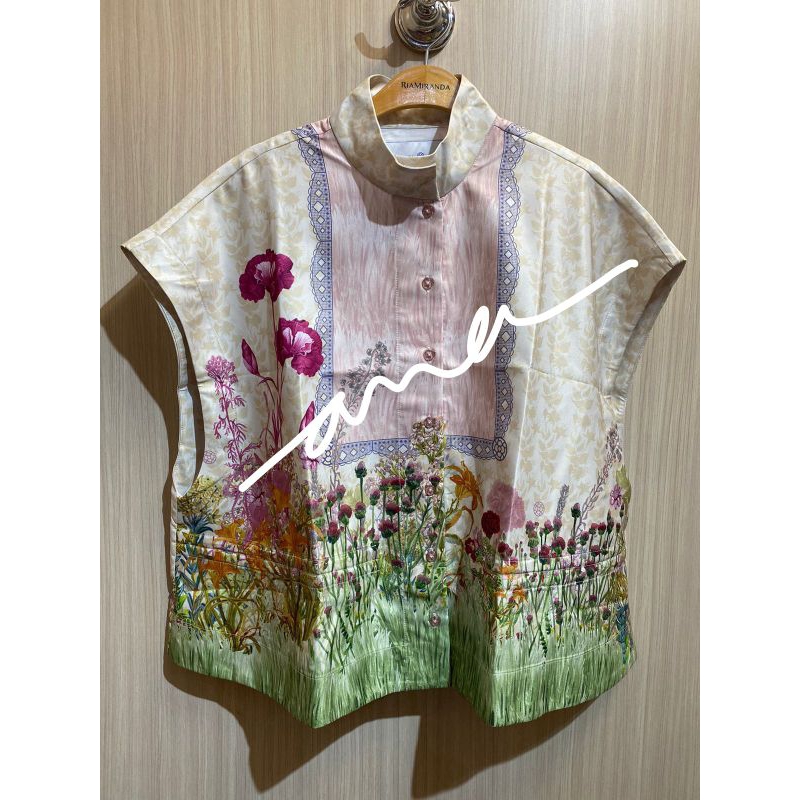 RIAMIRANDA X ARTKEA. NEW RHAPSODY VEST - VANILLA SIZE SM