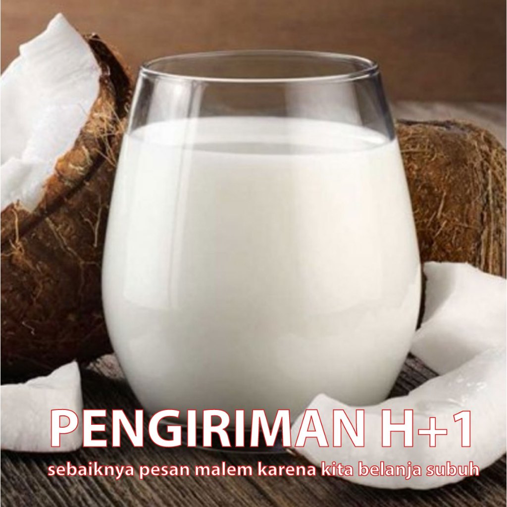 

Santan Kelapa Murni Segar Fresh Kental dan Encer Dari 1 Buah Kelapa