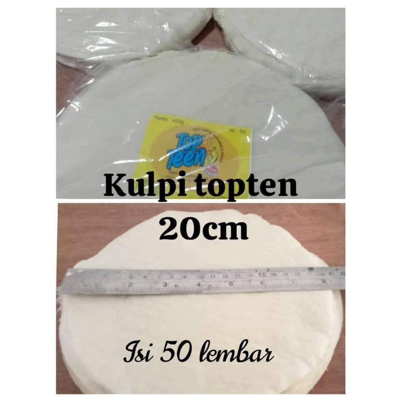 

Kulit lumpia isi 50 lembar diameter 20cm