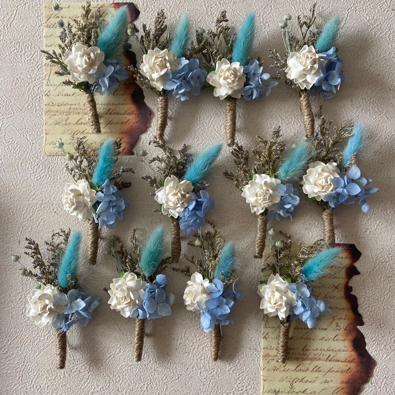 corsage blue corsage biru handcorsage blue