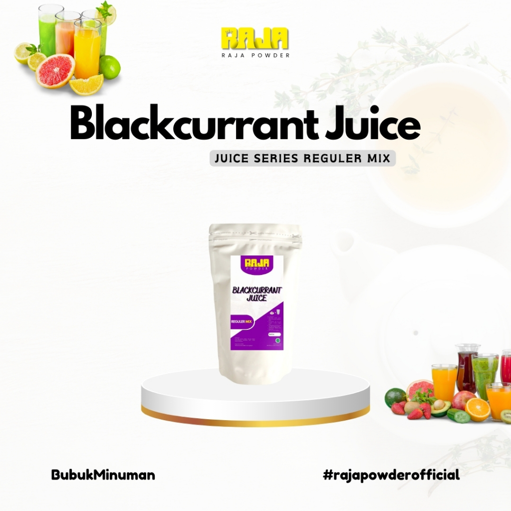 

Bubuk Jus Buah Blackcurrant Bubuk Minuman Blackcurrant Juice Powder 250 gram