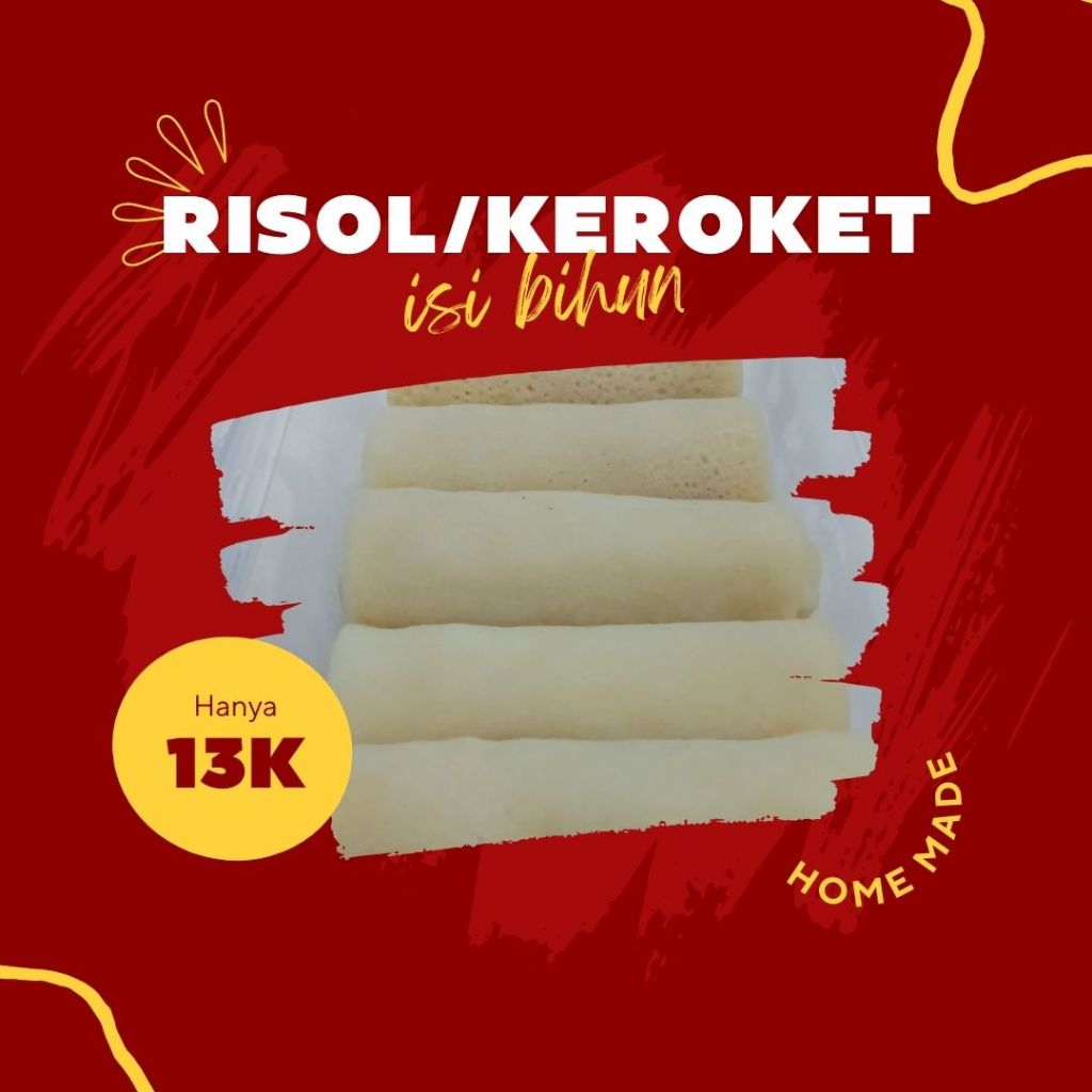 

Risol / Keroket Isi Bihun Isi 10 Pcs - Homemade - Non pengawet