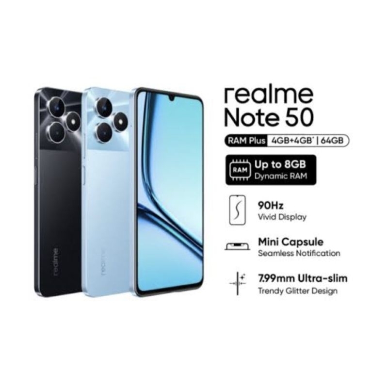realme note 50 ram 4/64 baru garansi resmi indonesia
