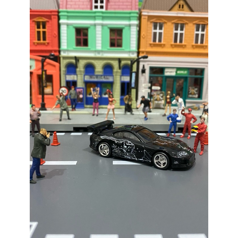 Hot Wheels Custom Ban Karet Toyota Supra Fast Furious Edition 8