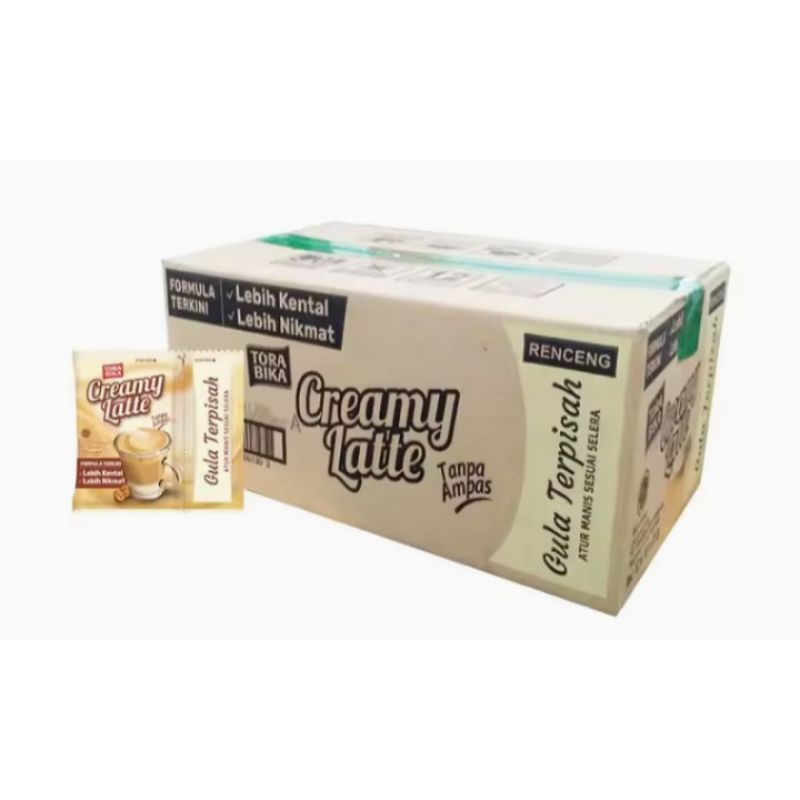 

Torabika Creamy latte 25 gramisi 6renceng dan 1karton 12renceng