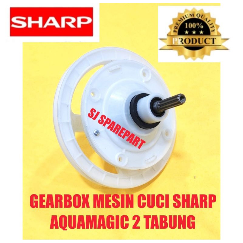 GEARBOX MESIN CUCI SHARP AQUAMAGIC 2 TABUNG