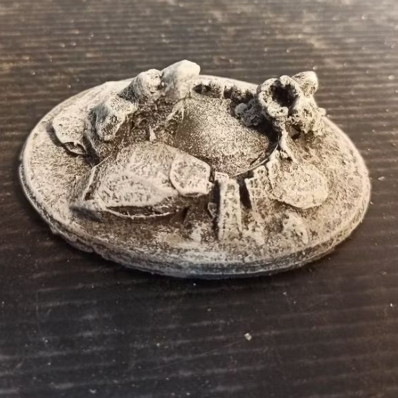 Diorama base batu rock versi Y figure warhammer neca figma shf spawn Gundam alien predator mezco pop