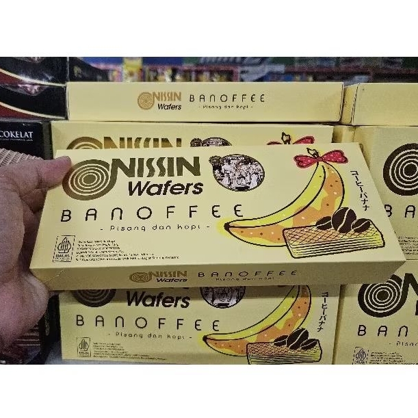 

ED 08.25 - PCS 137GR - NISSIN WAFER BANOFFEE ( BANANA COFFEE ) RASA PISANG KOPI / 01867