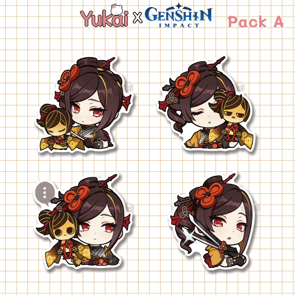 

Stiker Pack Chiori Genshin Impact Premium, Sticker Anime Waterproof