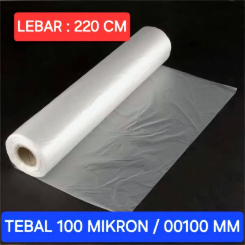 Plastik 100 MIKRON HDPE ROLL |  gulung rol besar jumbo kuat tebal | Plastik rangkap dobel double dua