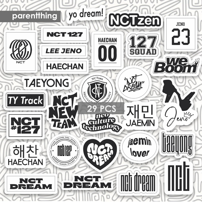 

Sticker KPOP NCT // stiker nct haechan taeyong nct dream