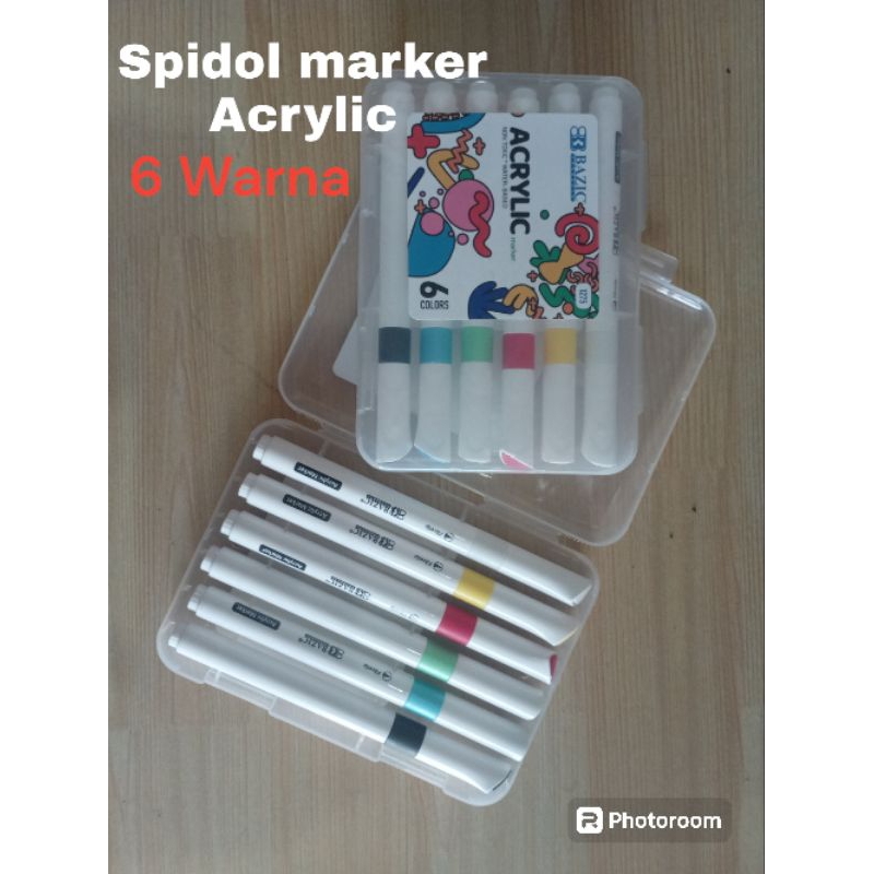 

Spidol Acrylic 6 warna