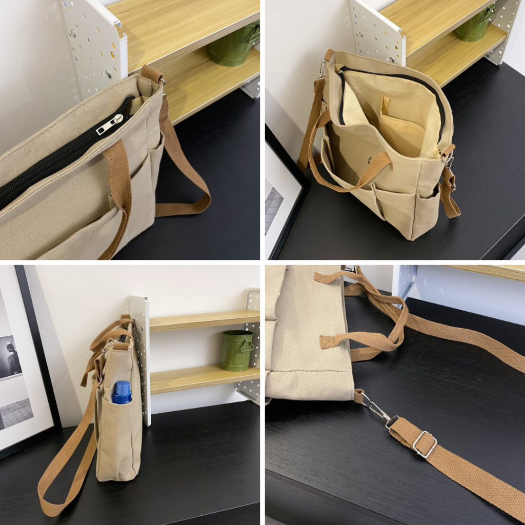 fast delivery hayden raeon bag tote bag polos gaya kekinian tas tote kanvas fashionable wanita korea