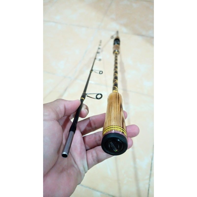 pancing ikan dasaran panjang 165 cm bahan carbon solid / padat