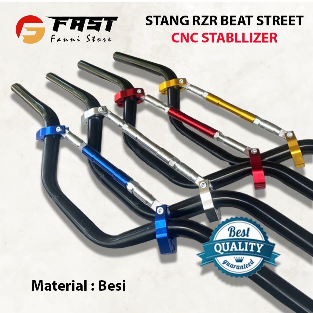 Stang Stir Variasi Stang Motor Beatstreet PCX Rx king CB + cnc stablizer-fast outomotive