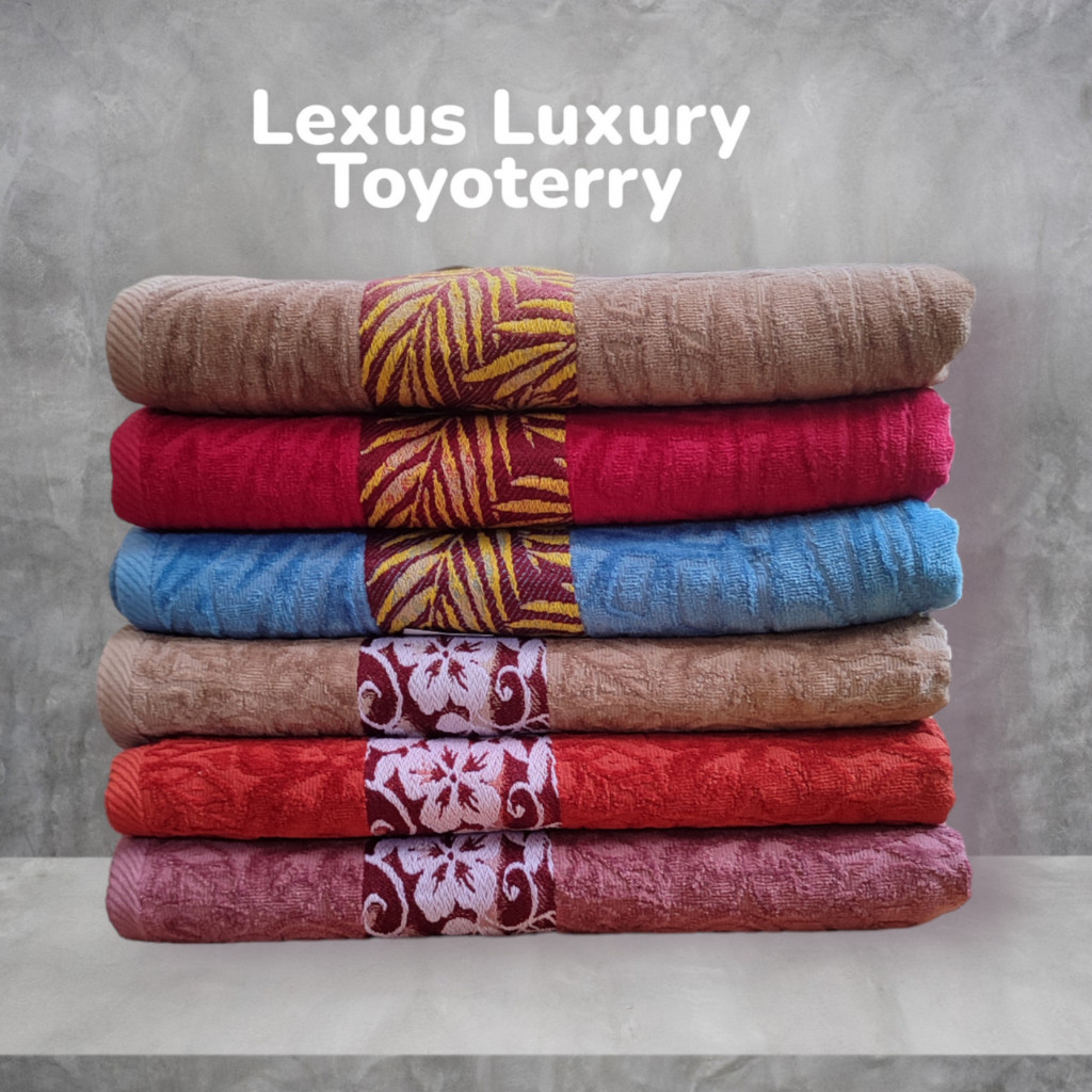 Handuk Lexus Luxury Toyoterry Motif Random 70x140cm