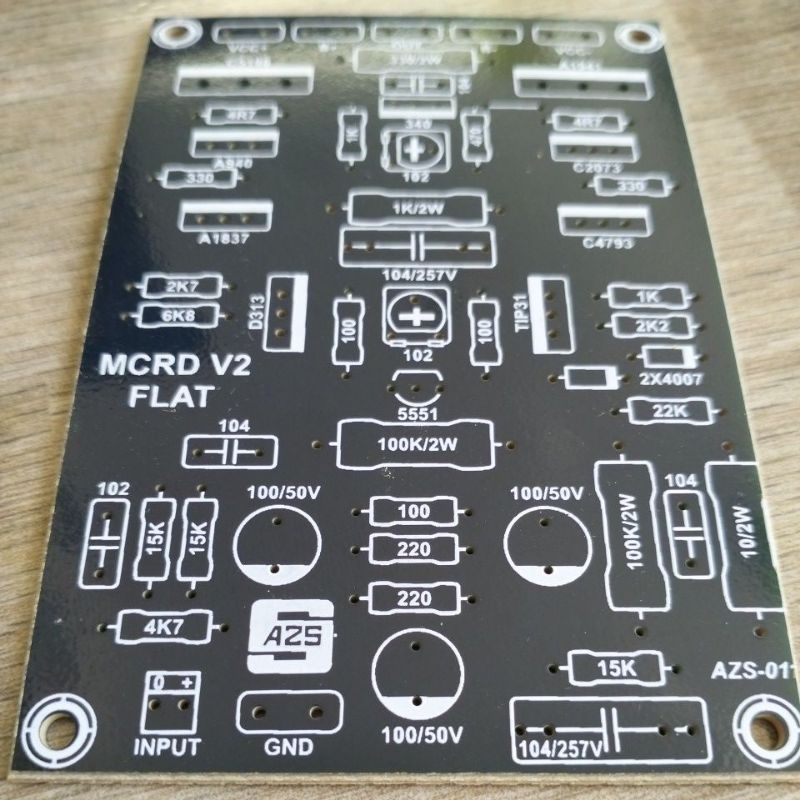 pcb power mcrd v2 Flat pertinak
