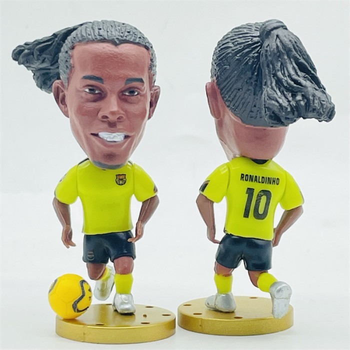 Soccerwe Soccer Action Figure - Ronaldinho Barcelona Away