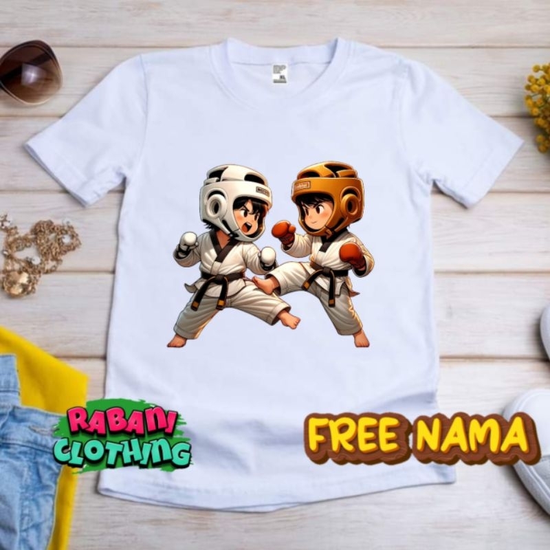 baju taekwondo kaos anak
