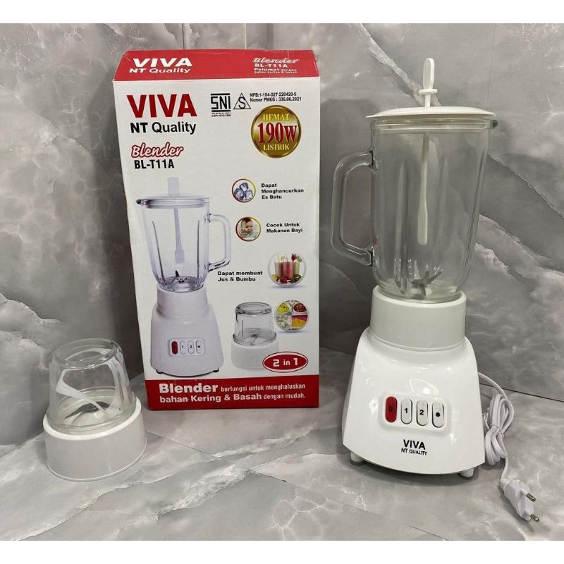 Blender Viva Blender 2 In 1 Kaca National Quality