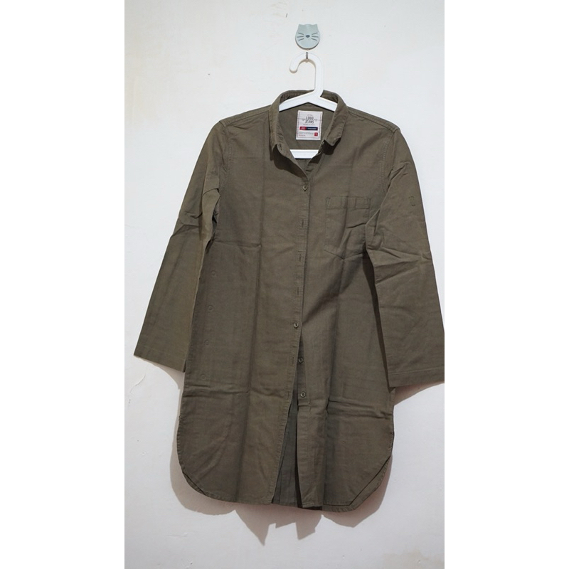 preloved tunik kemeja logo jeans