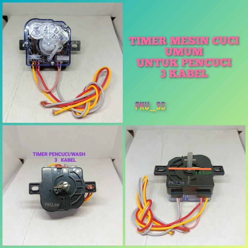 Timer mesin cuci 3 kabel universal multi / TIMER 3 KABEL MESIN CUCI UMUM/ Wash timer 3 kbll