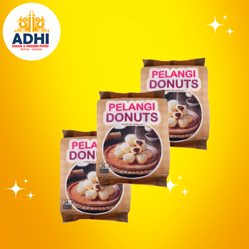 

DONAT PELANGI COKLAT ISI 24 PCS_FROZEN FOOD
