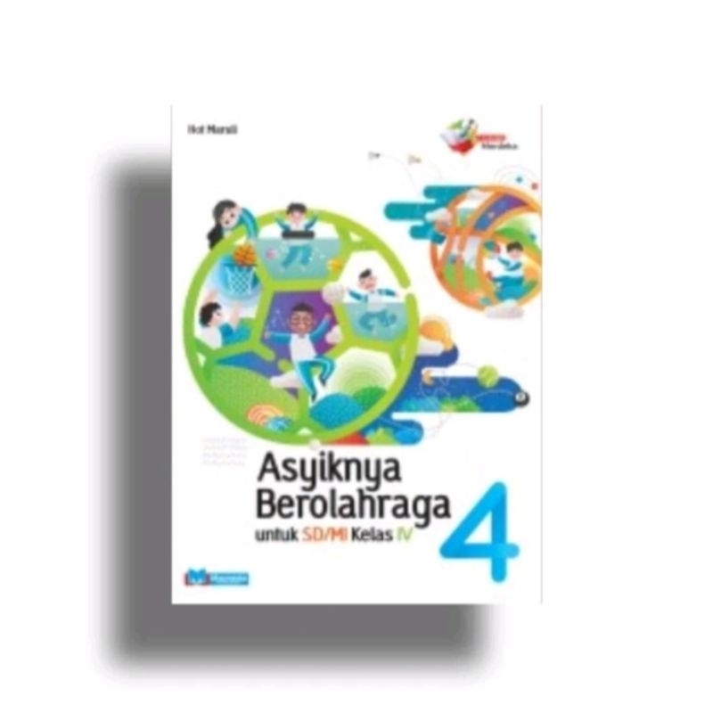 ORI buku teks PJOK asyiknya berolahraga kurikulum merdeka untuk SD/mi kelas 4 penerbit masmedia
