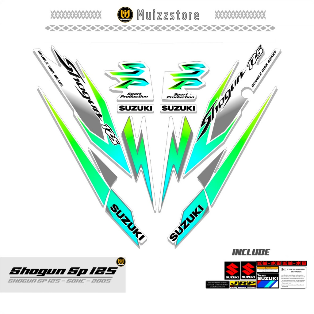 STICKER MOTOR SHOGUN SP125 / MOTIF 13 / SHOGUN 125SP / STRIPPING VARIASI SHOGUN / VIRAL MUIZZSTORES