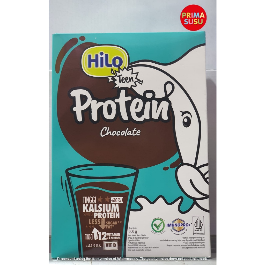 

Hilo Teen Protein 500 Gr, Cokelat, Vanila